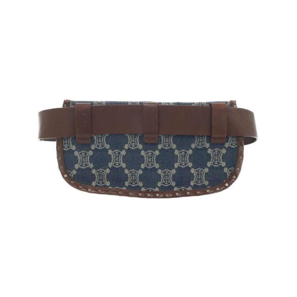 Celine Clutch Bag Body Bum Belt Macadam Waist Paris Crossbody